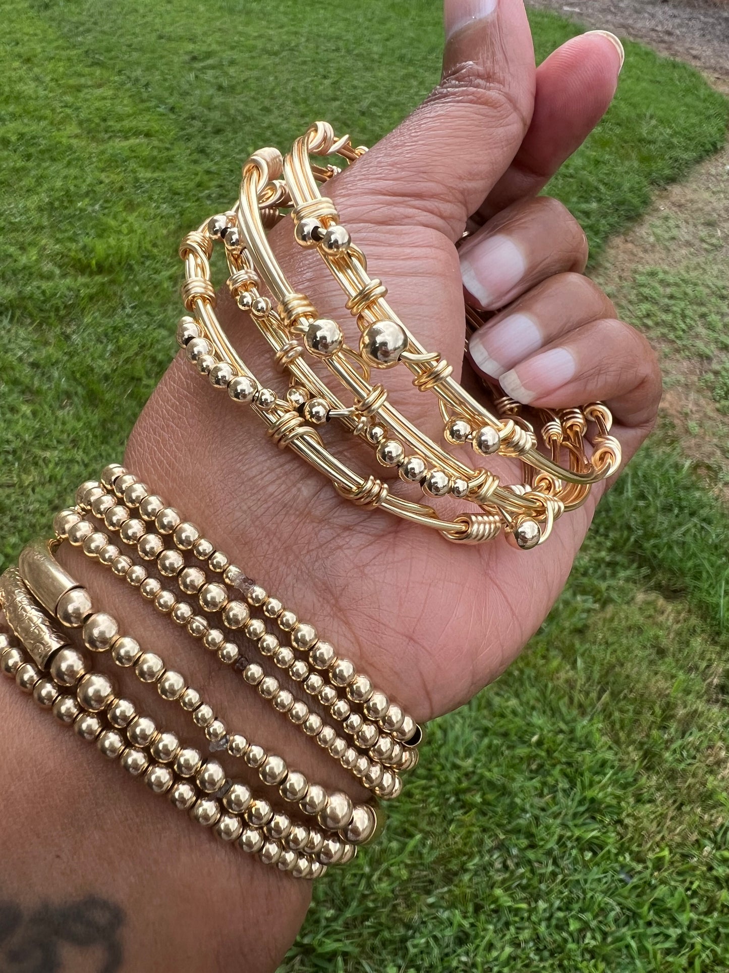 Wire Bangle Set