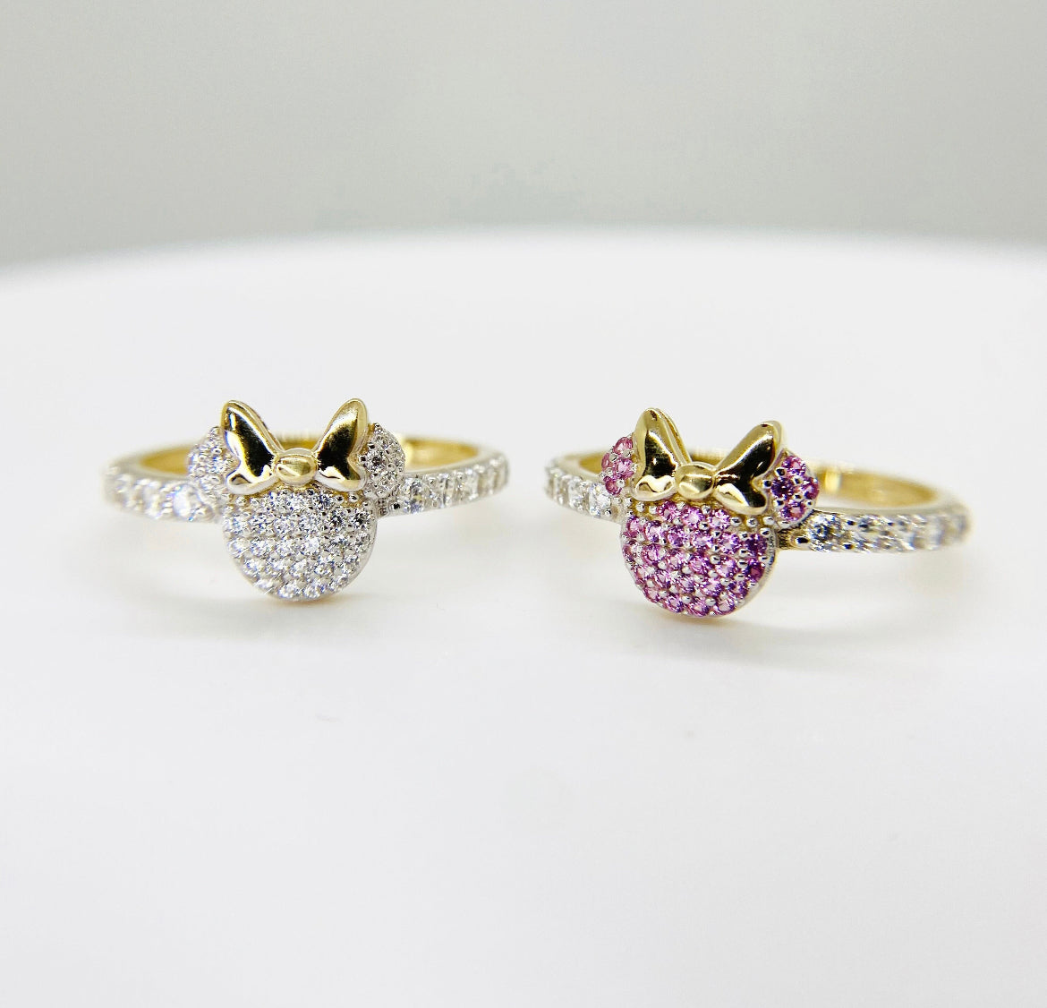 14K Mouse Bow CZ
