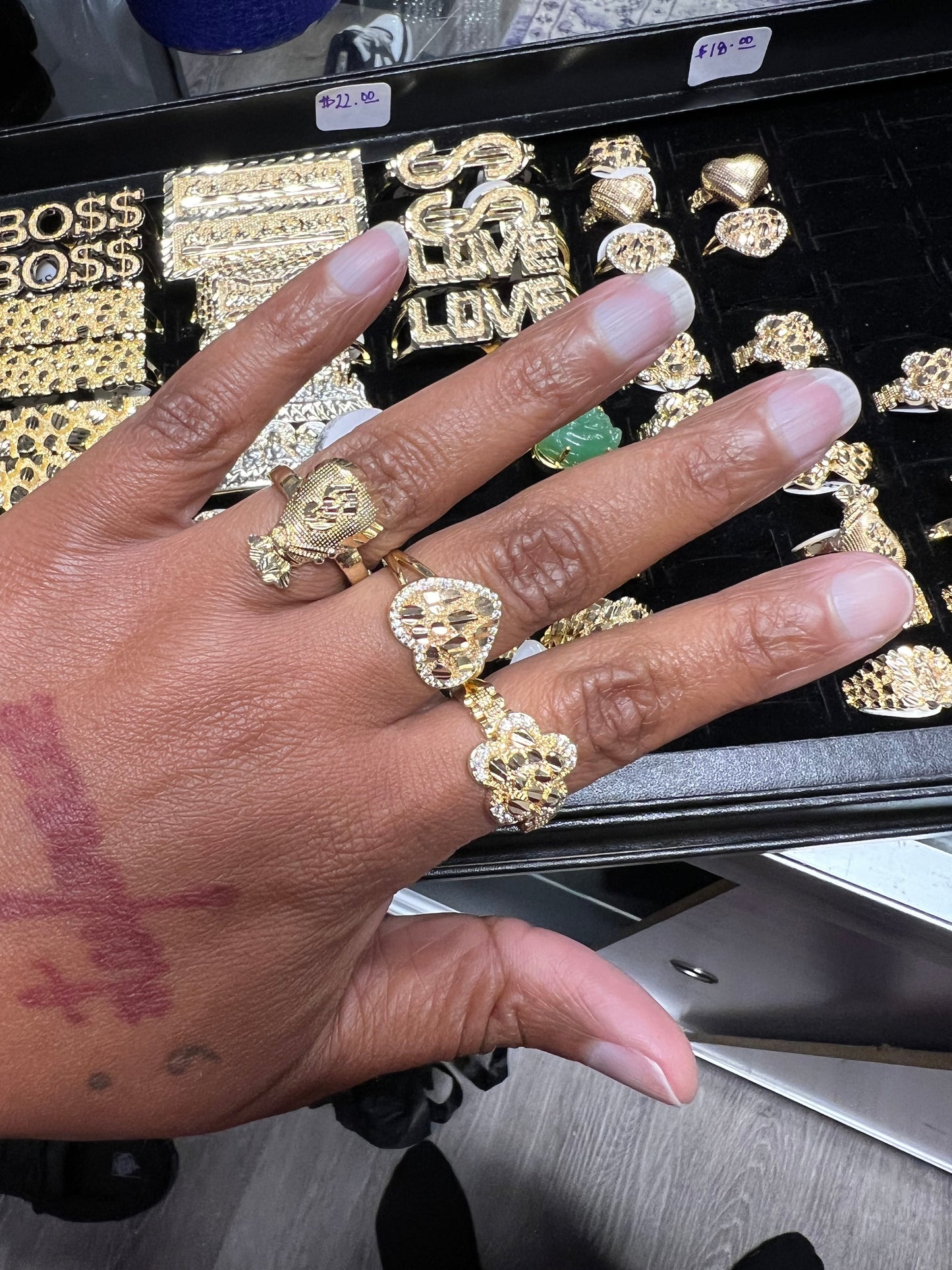 Assorted Nugget Ring Set