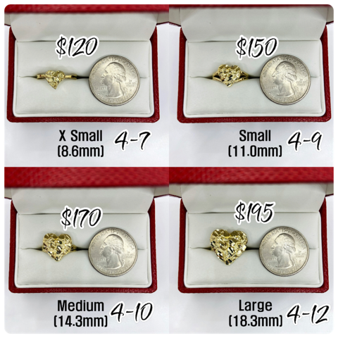 Heart Nugget Ring