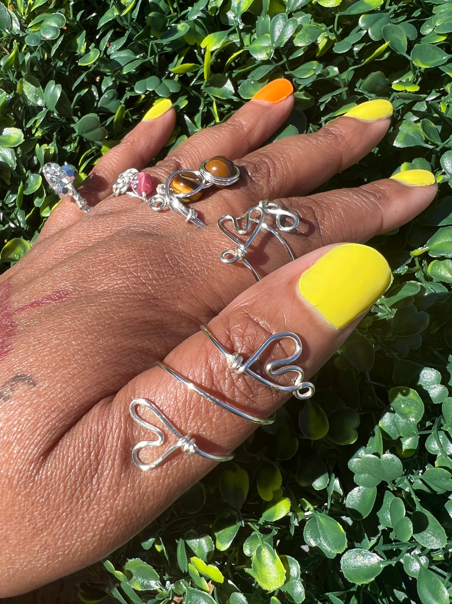 Assorted Silver Ring Set