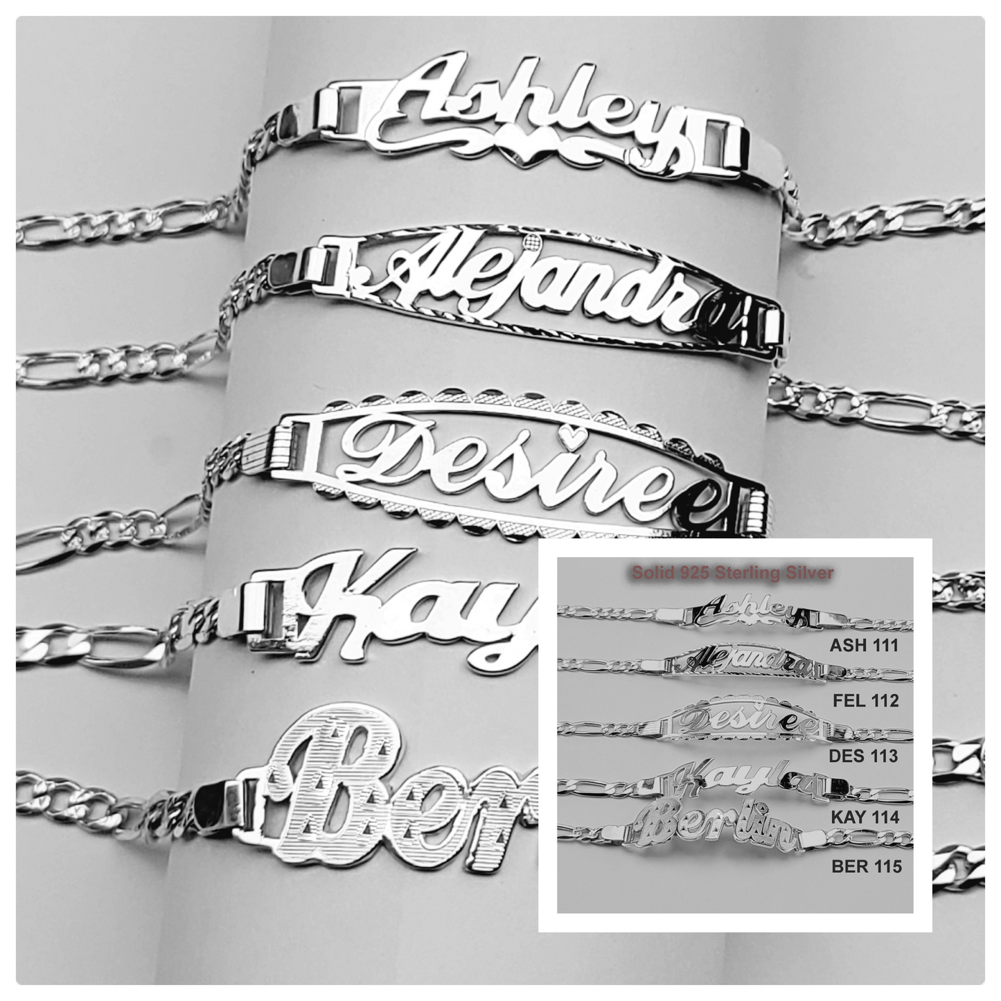 Sterling Silver ID Bracelet