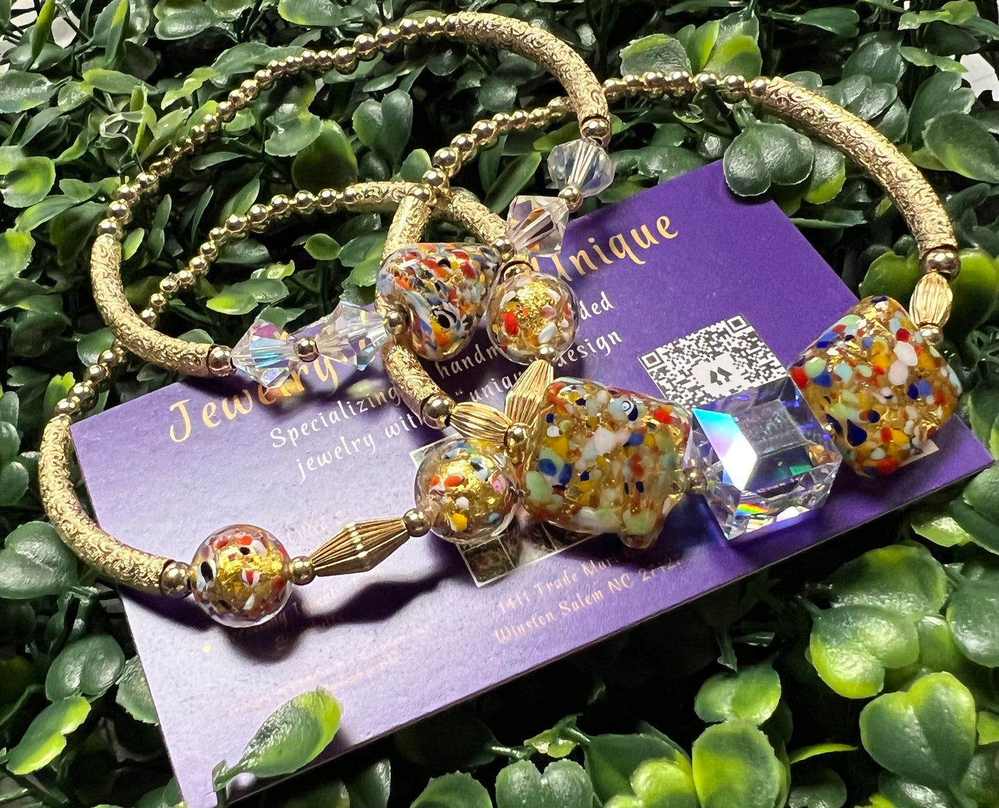 Confetti/Swarovski Stretch Set