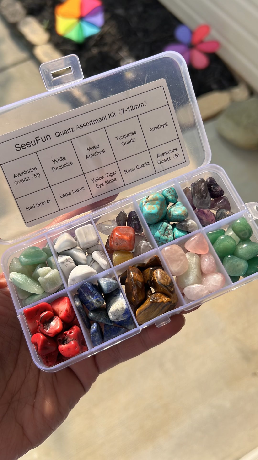 Tumbled Gemstone Stud Earrings
