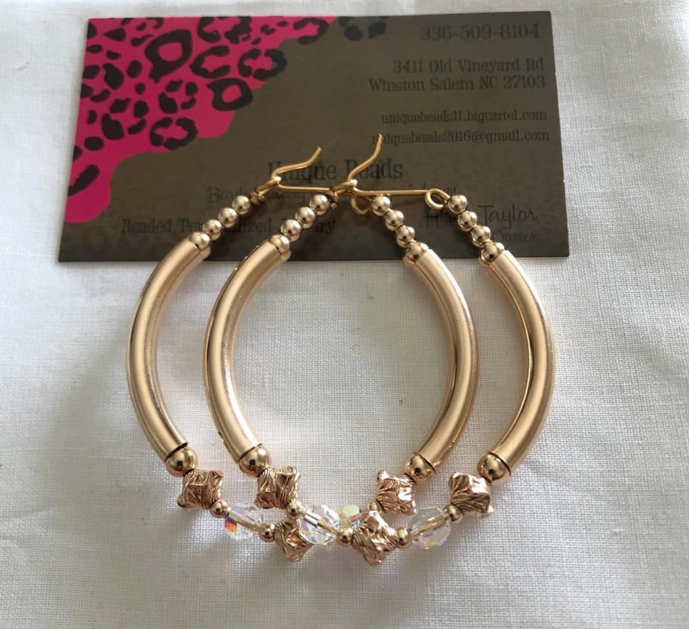 Twisted Garlic Bangle Earrings