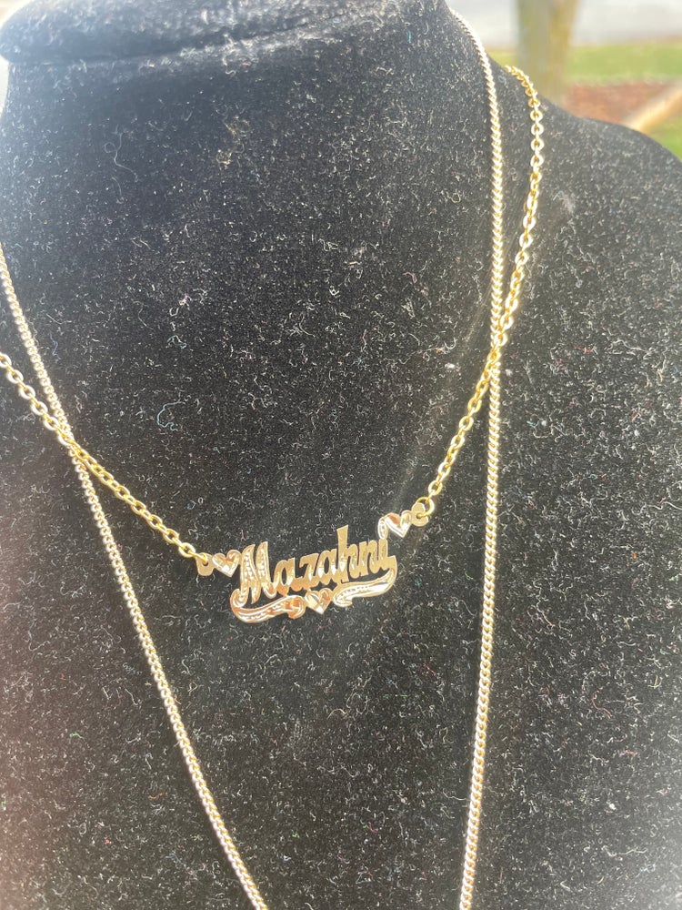 10k Gold Single Nameplate