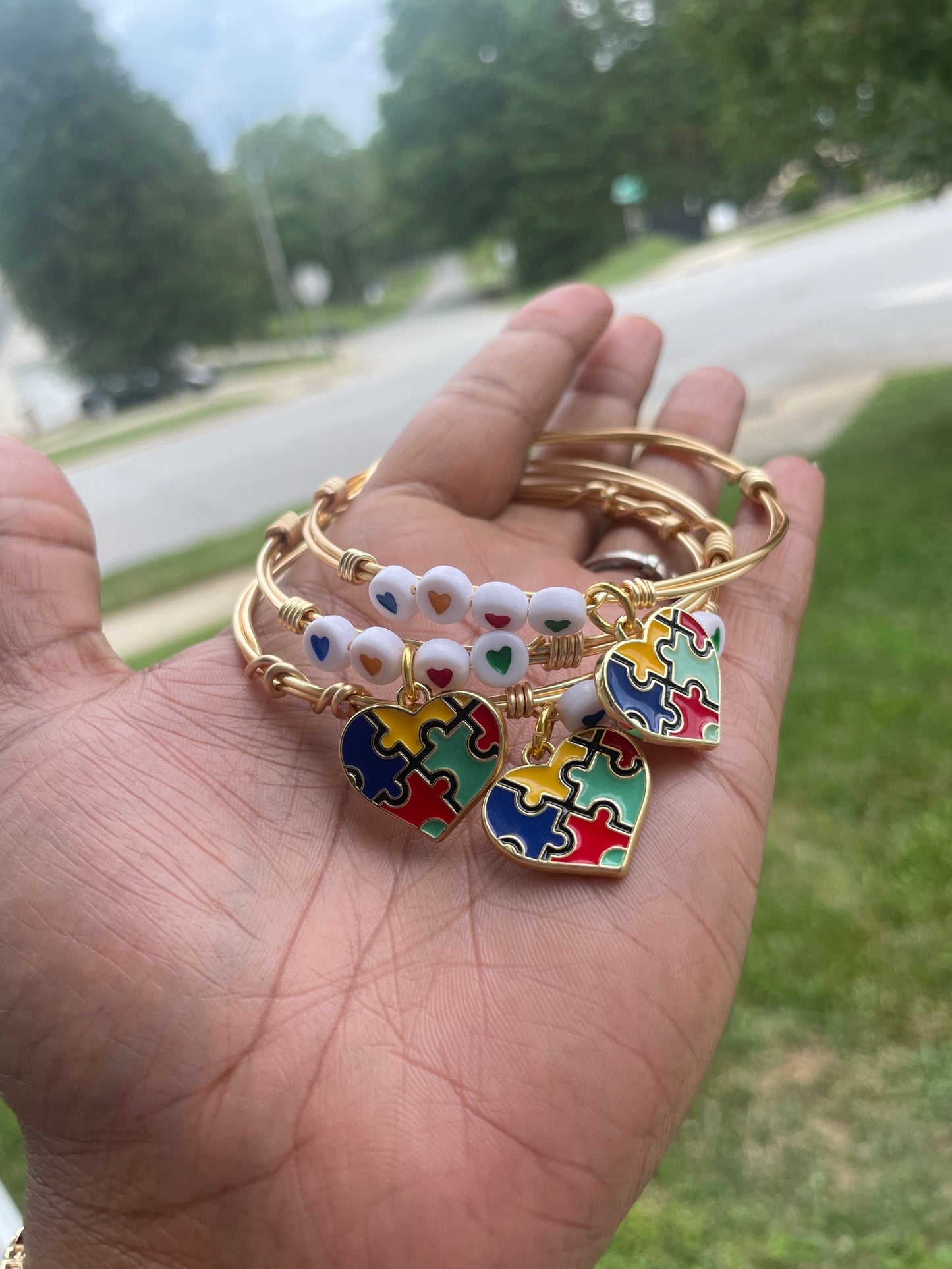 Autism Wire Bangle Set