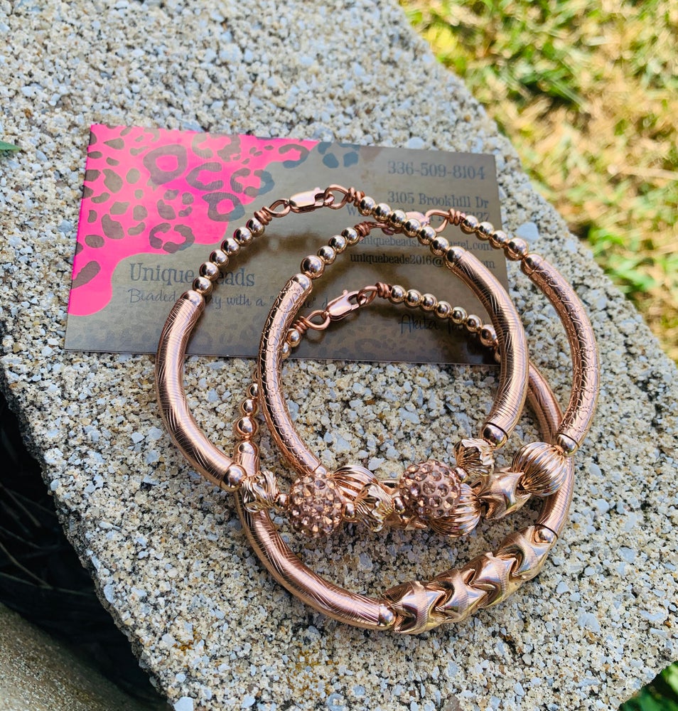 Rose ๐น Gold Bangle Set