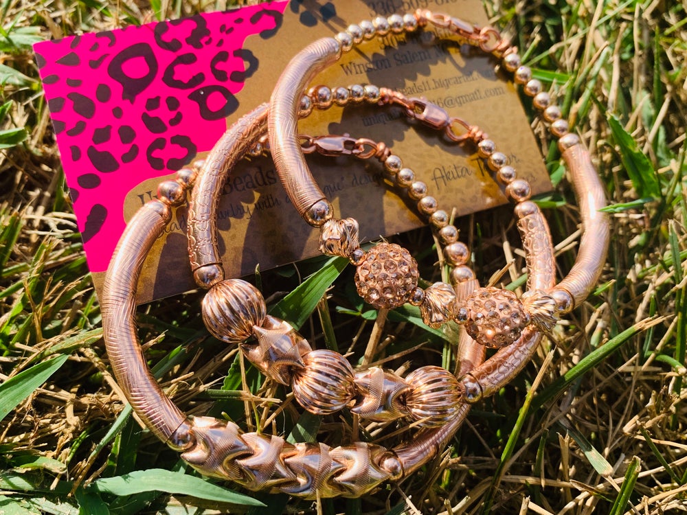 Rose ๐น Gold Bangle Set