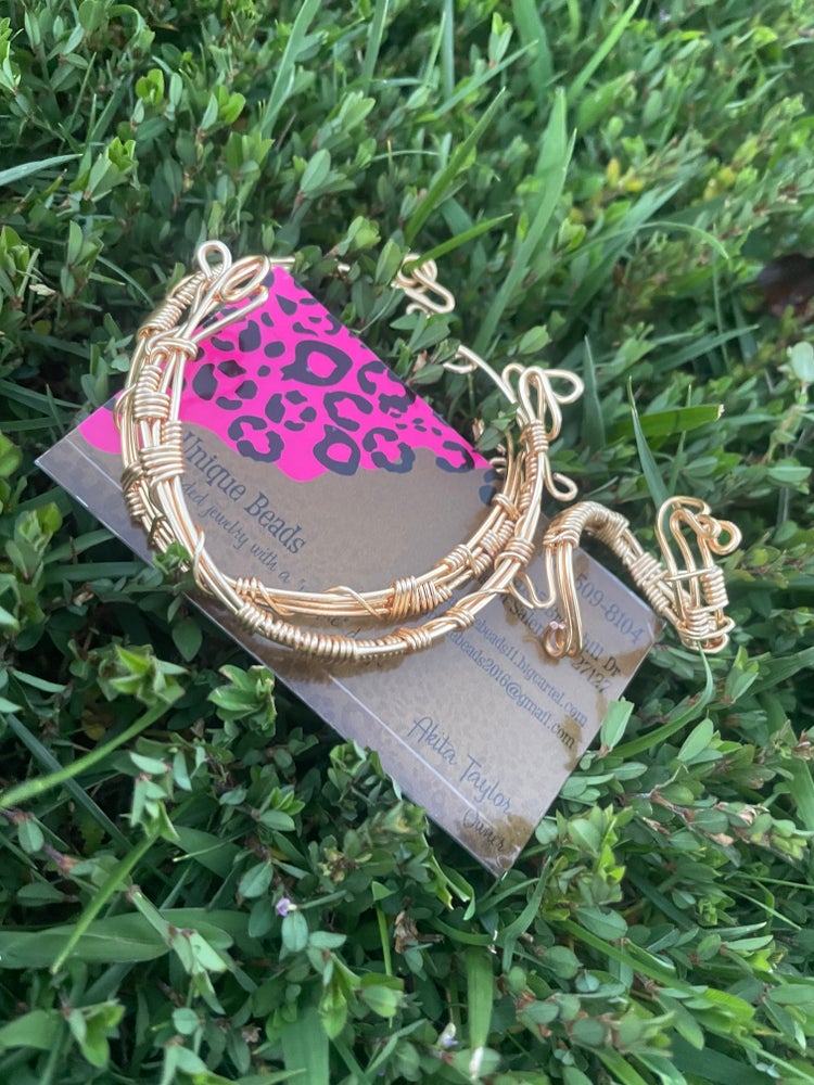 Handmade Wire Cuff Bangles
