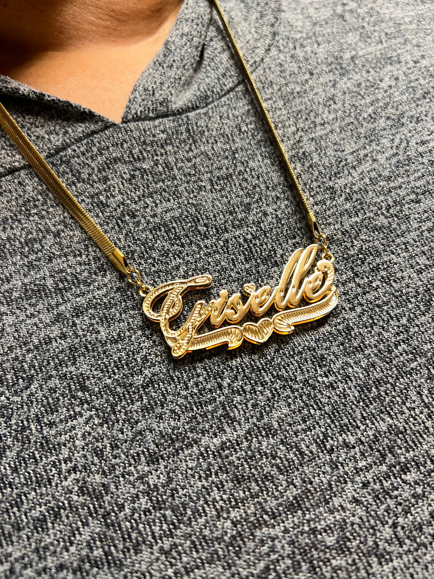 Herringbone Nameplate