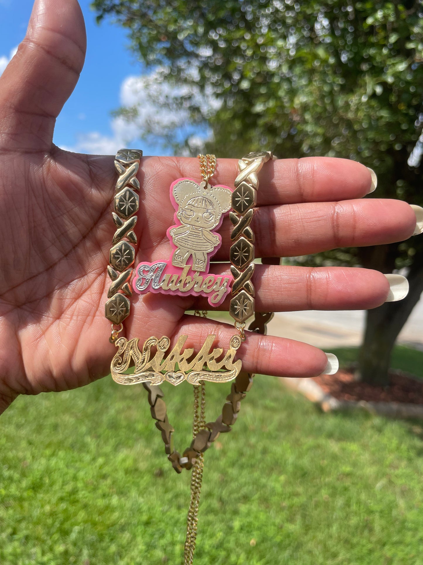 Gold Plated Character Nameplate