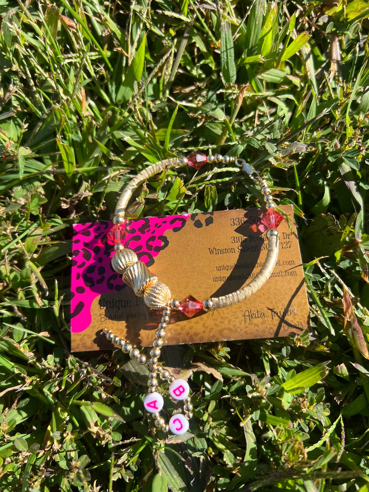 Breast Cancer Awareness Bangle