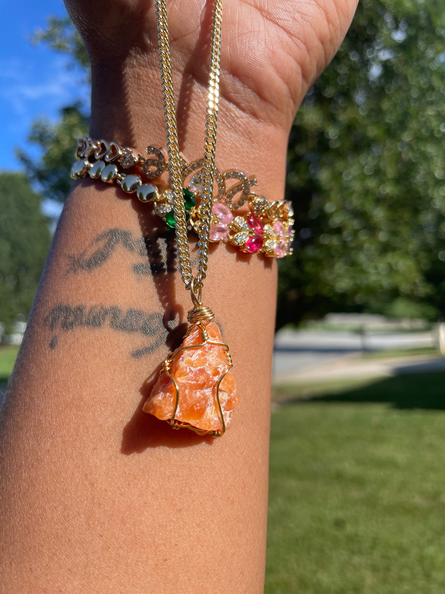 Wrapped Crystal Raw Stones/Crystals