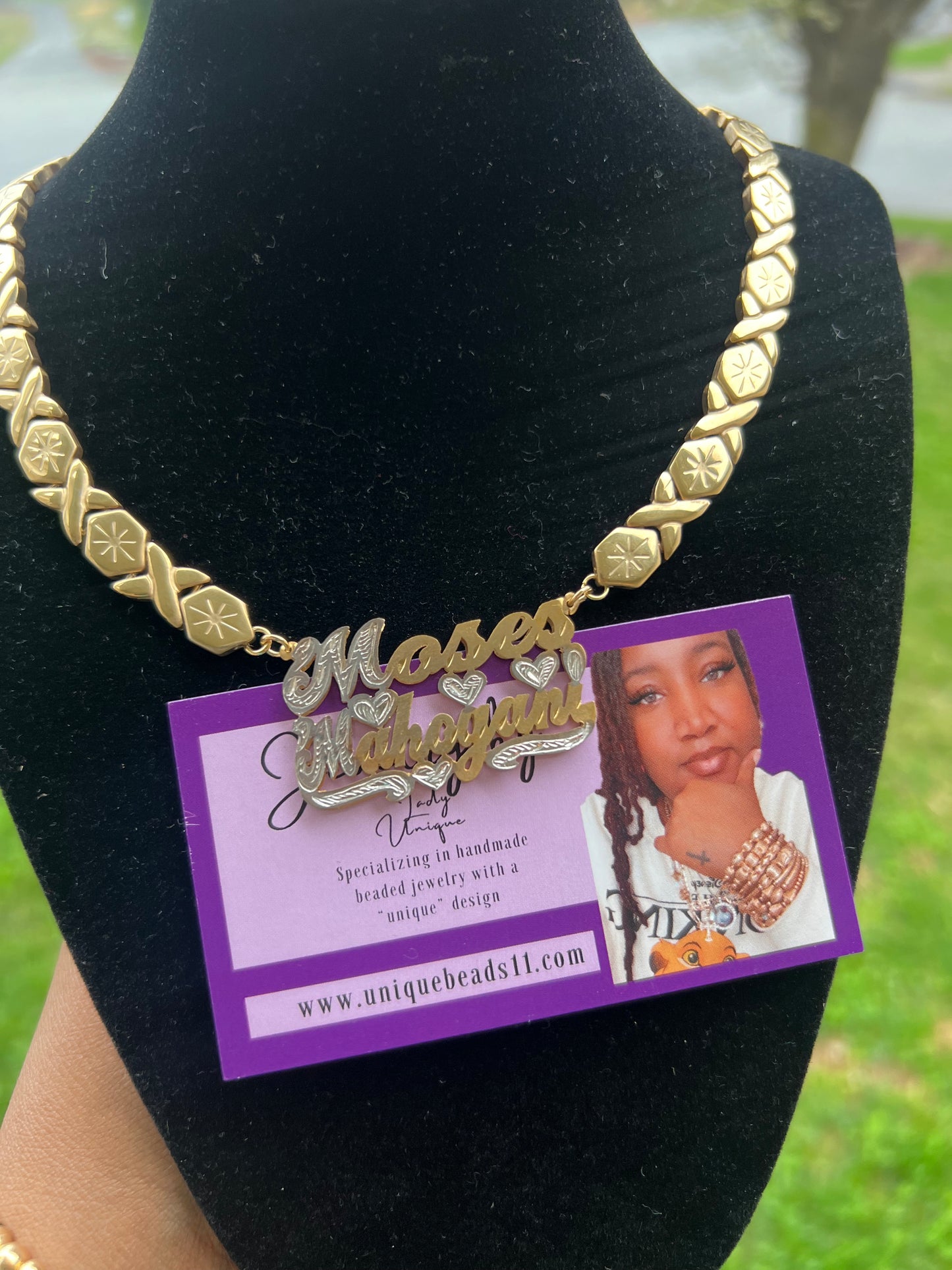 Two Name XoXo Nameplate