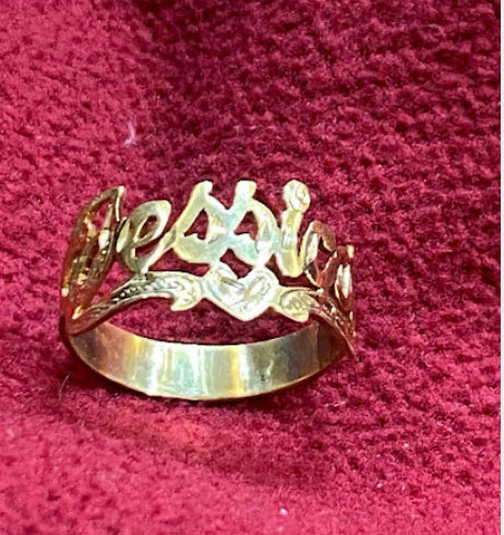 Circular Single Nameplate Ring