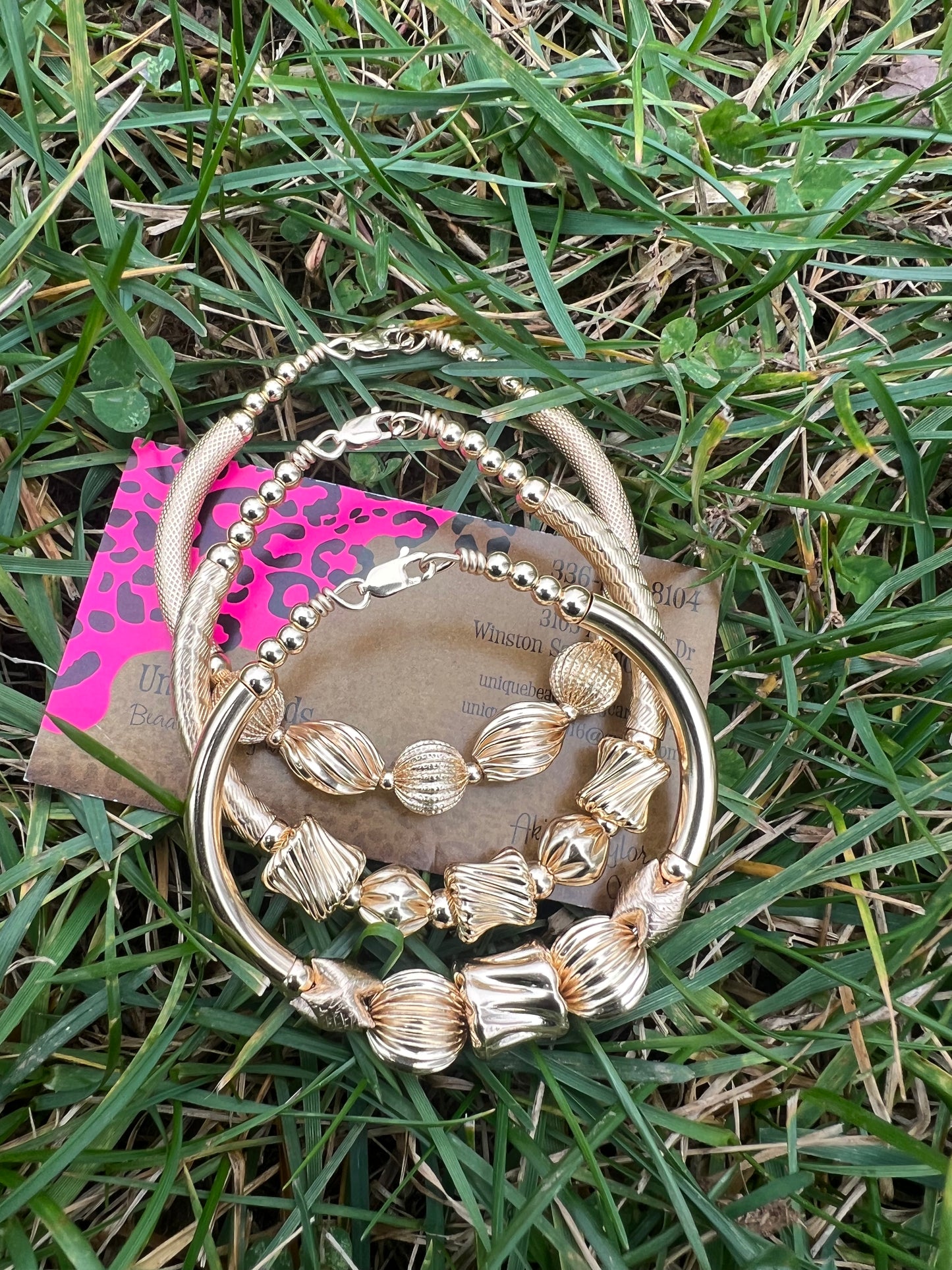 Gold Fancy Bangle Set