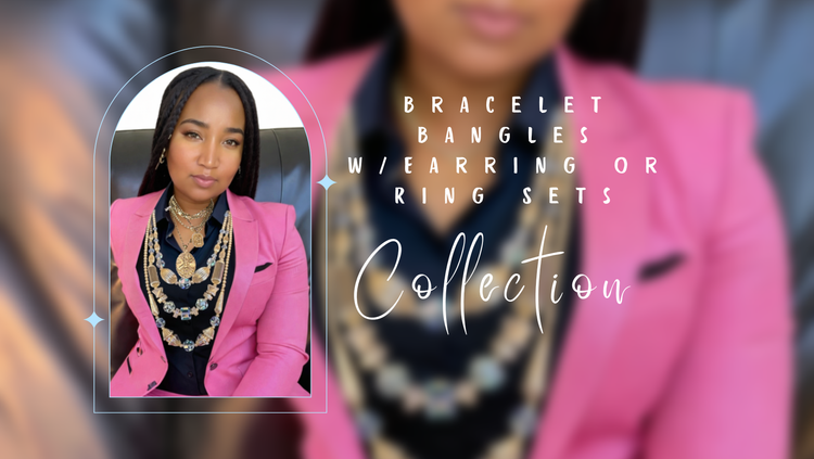Bracelets/Bangles W Earring or Ring Sets