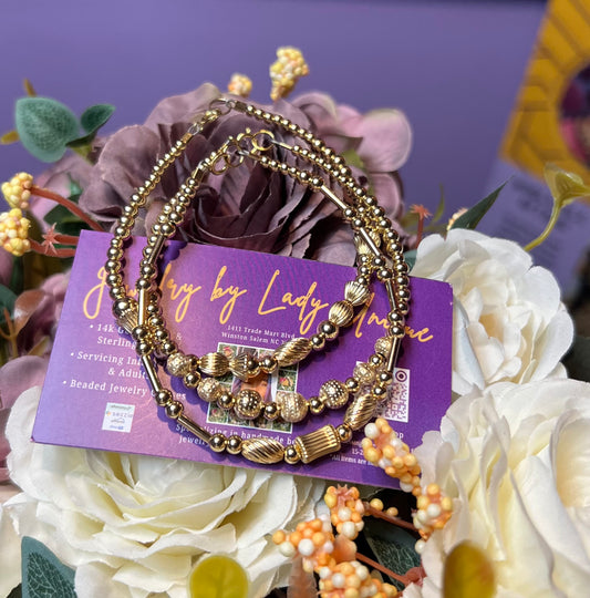 All Gold Flexi Anklets