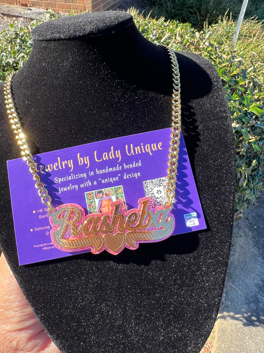 Acrylic Stainless Steel Nameplate