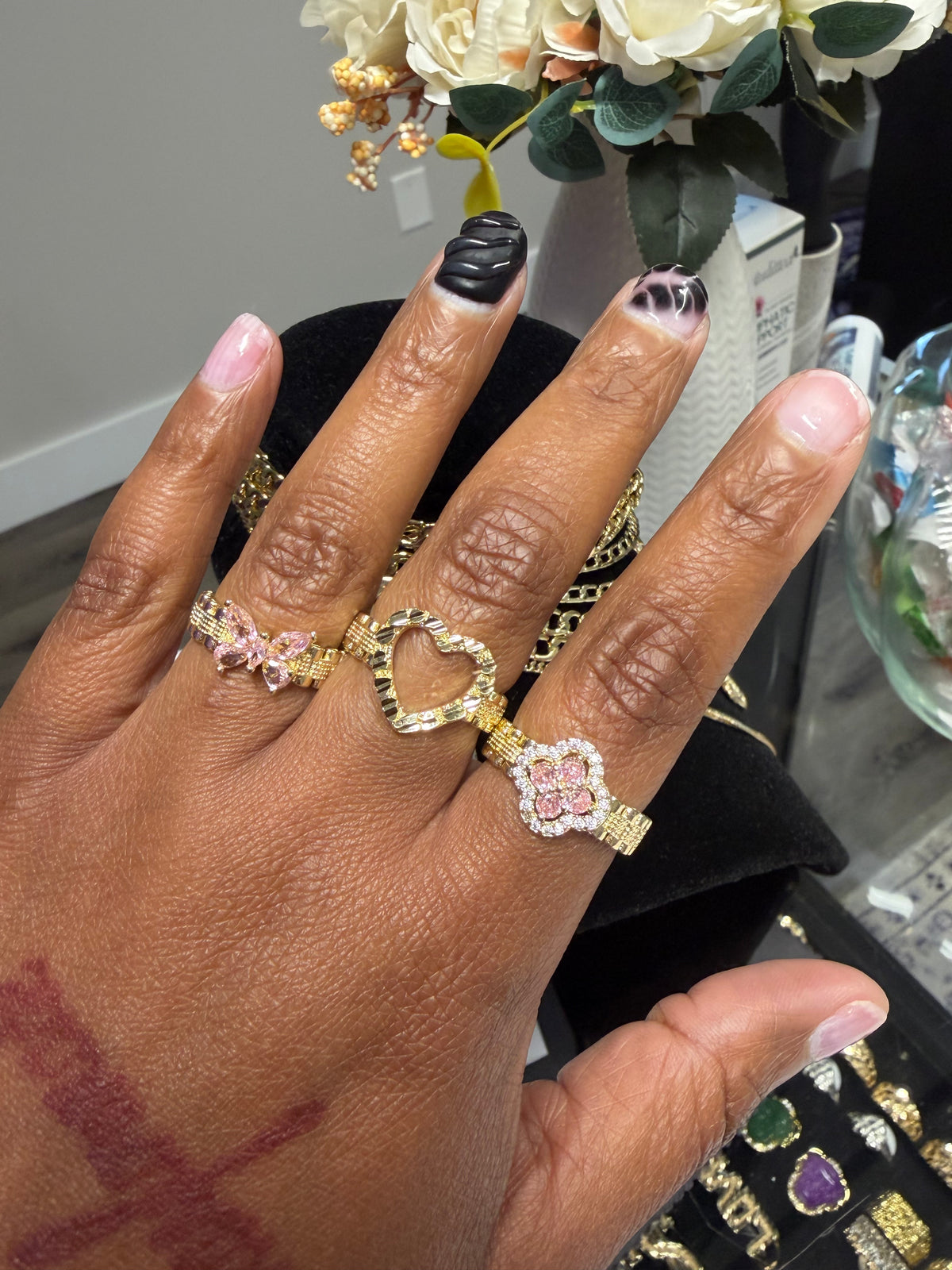 Roulette Style Ring Set