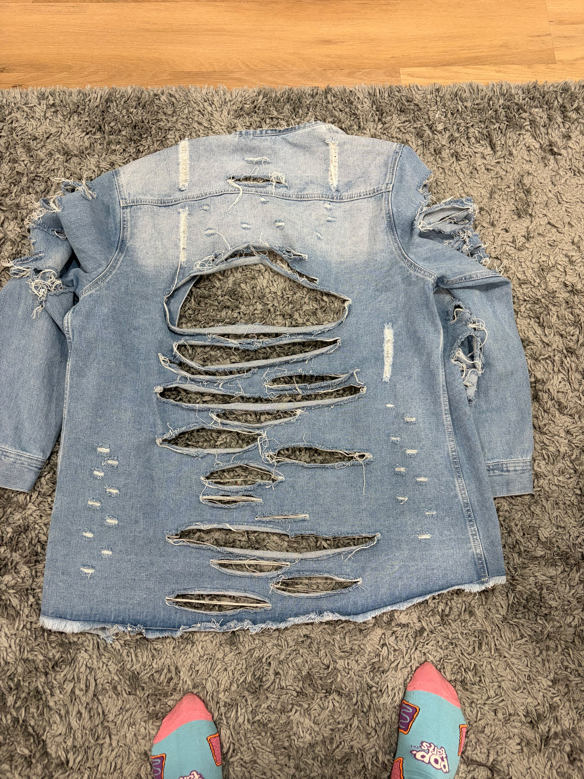 Heavy Denim Tshirt Dress/Jacket