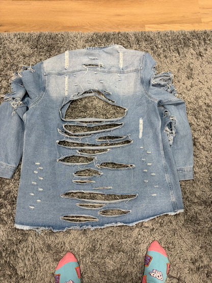 Heavy Denim Tshirt Dress/Jacket