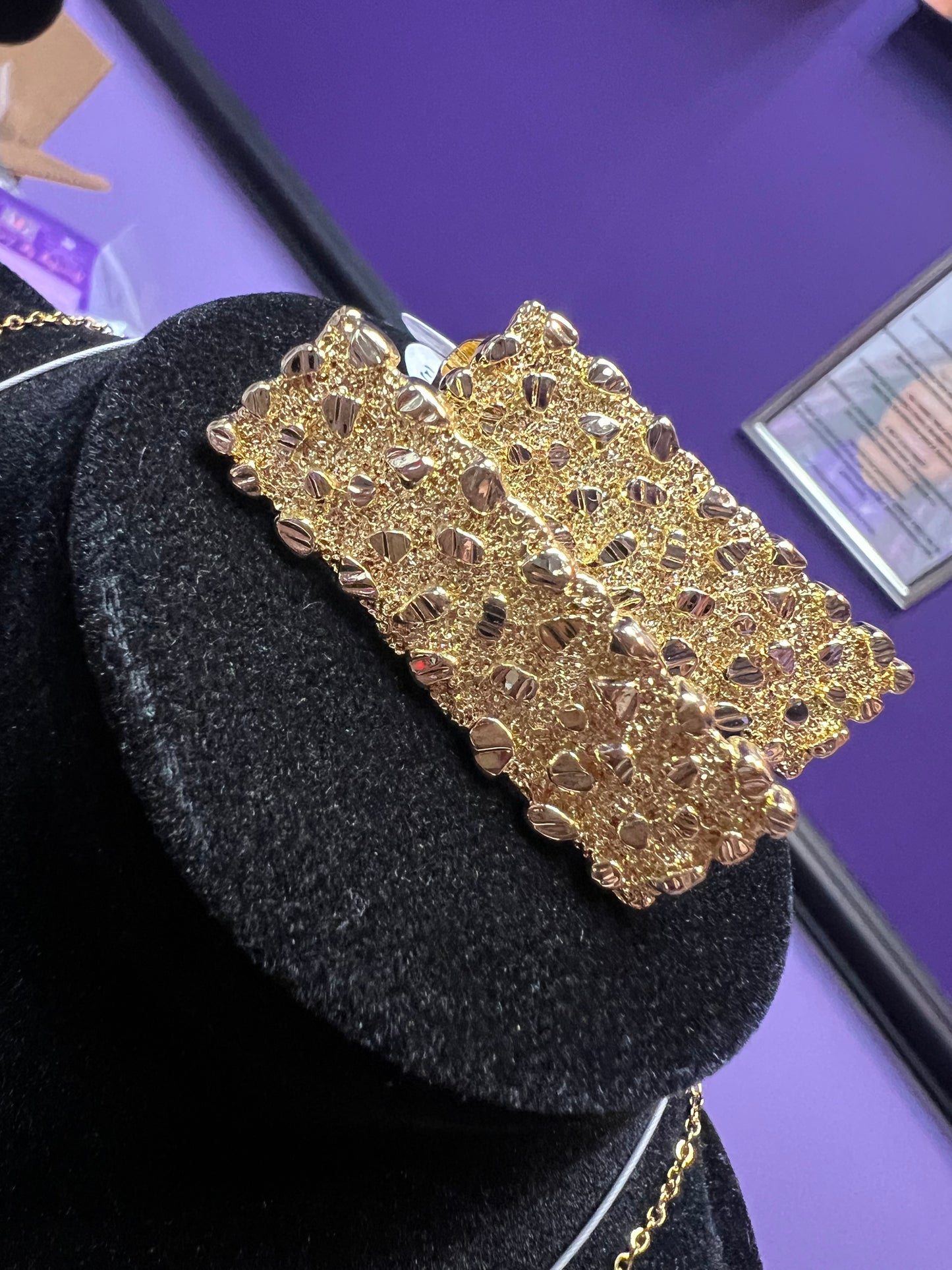 2 Finger Nugget Ring