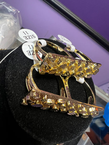 2 Finger Nugget Ring