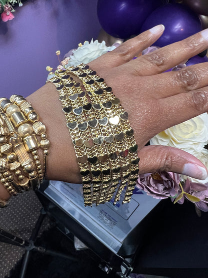 Gold Heart Band