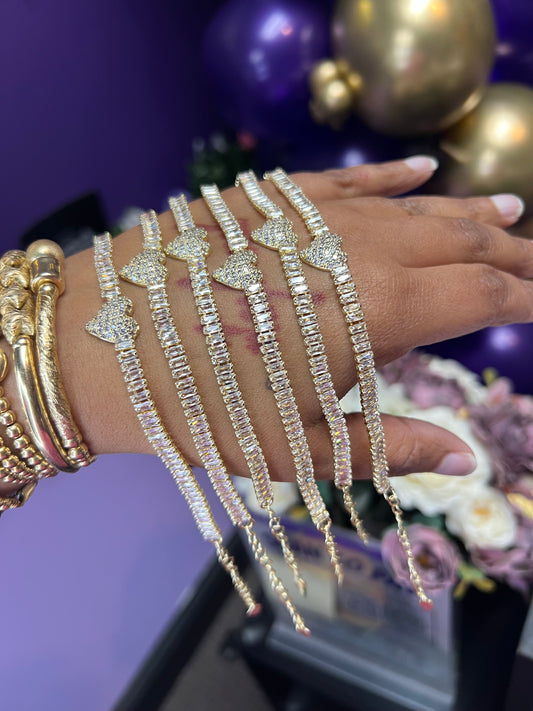 Heart Baguette Bracelet