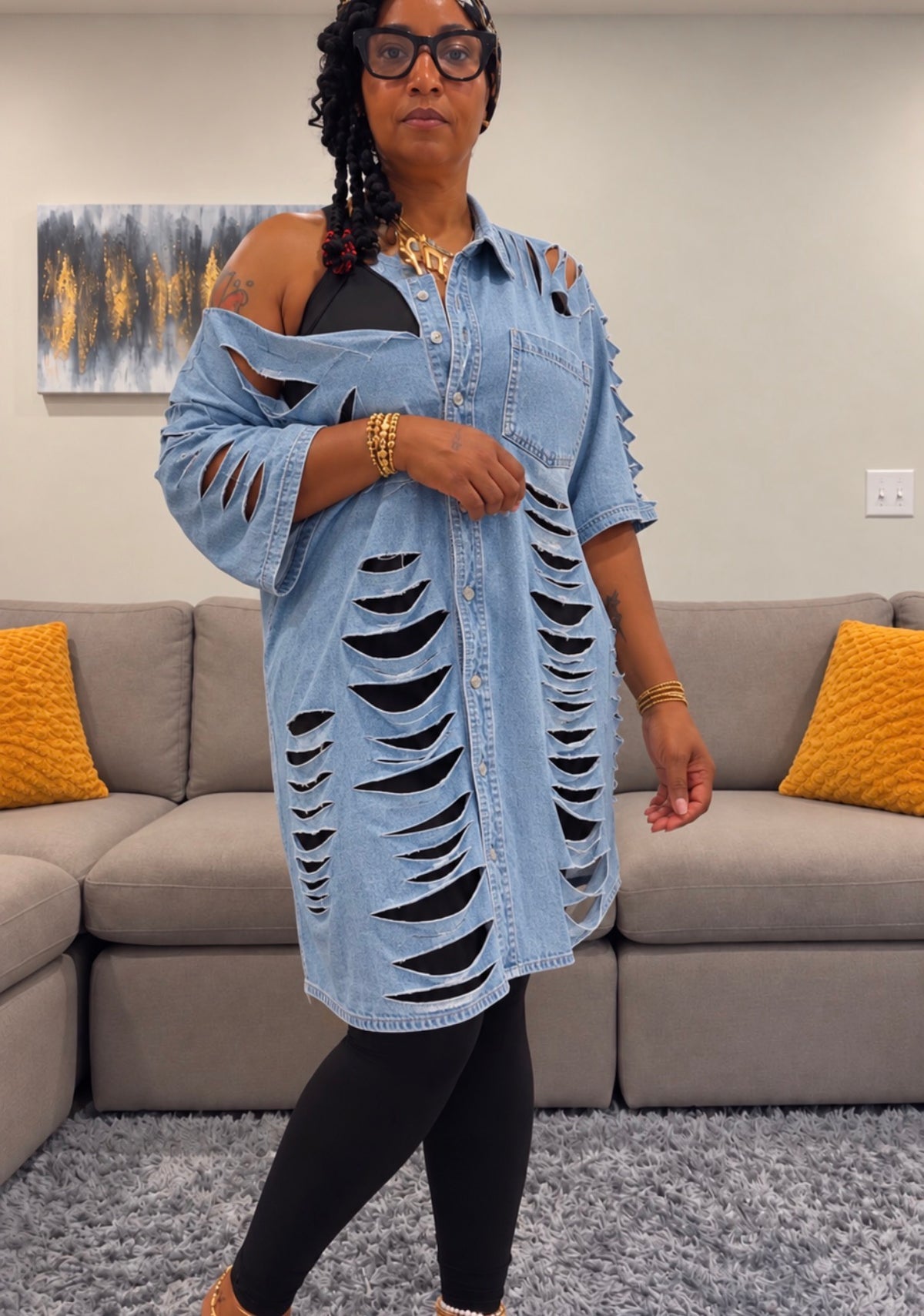 Denim Tshirt Dress