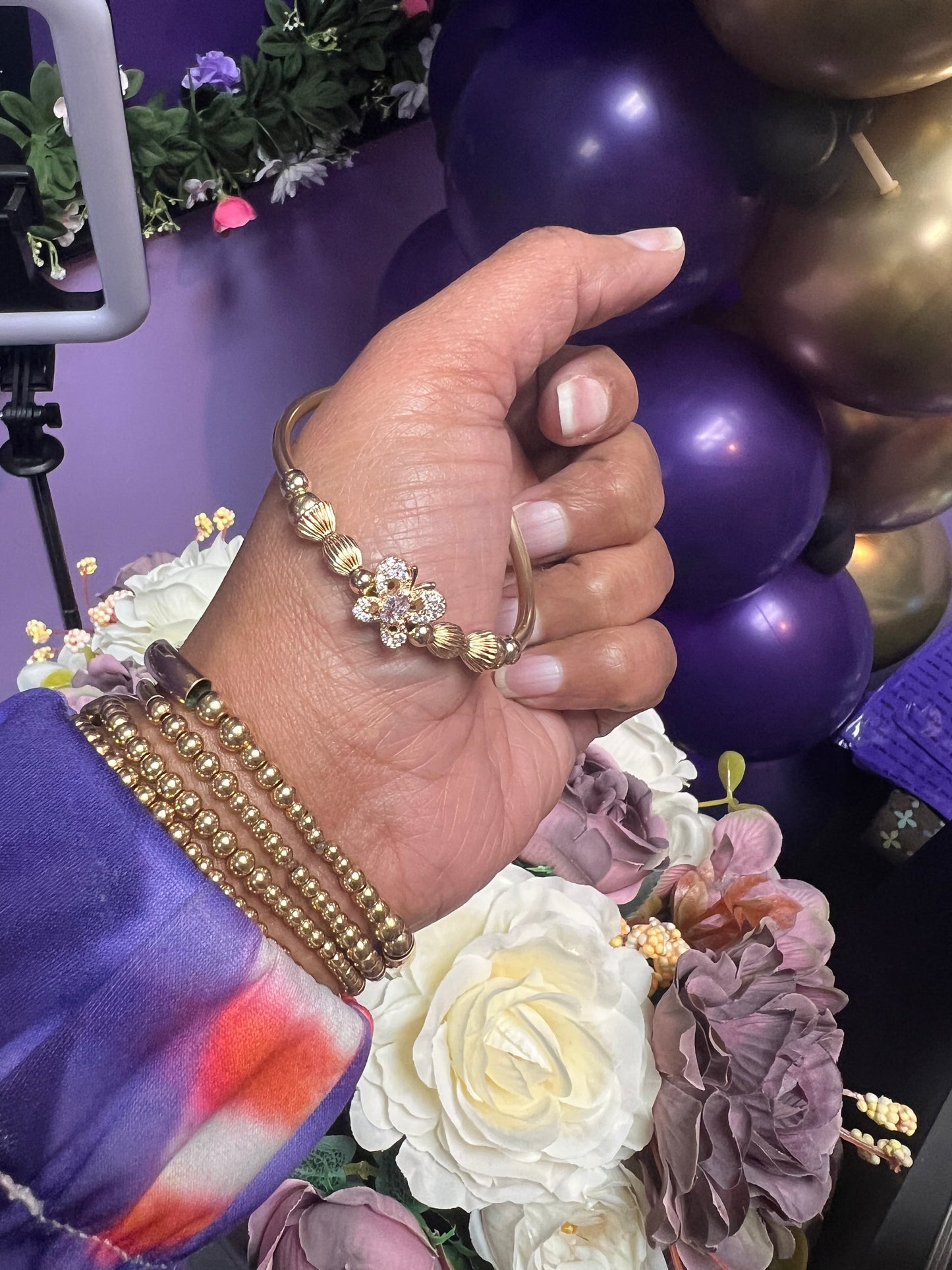 Butterfly CZ Stretch Set