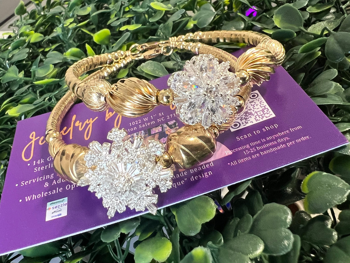 CZ Bangle Set