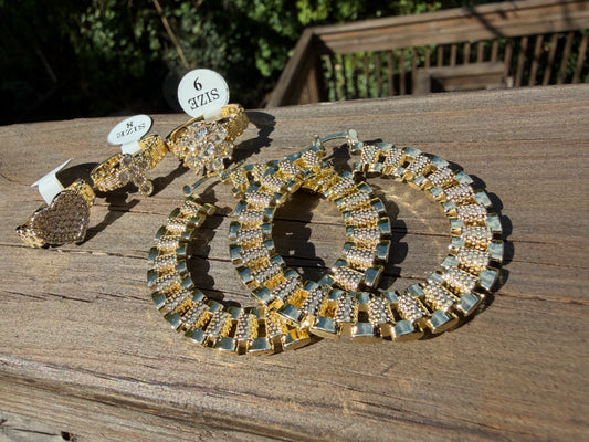 Roulette Ring Set w/Matching Earrings
