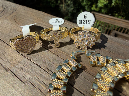 Roulette Ring Set w/Matching Earrings