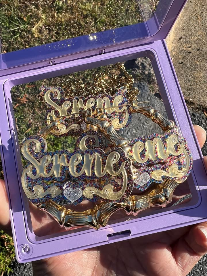 Confetti Nameplate Set