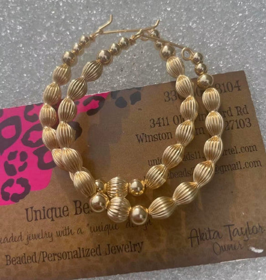 Corrugated Tube Earrings