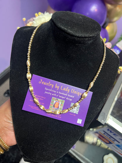 All Gold Beaded Chain