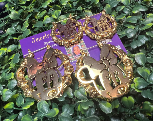 Stainless Steel Character Earrings