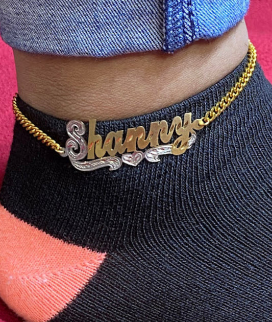 Nameplate Anklet