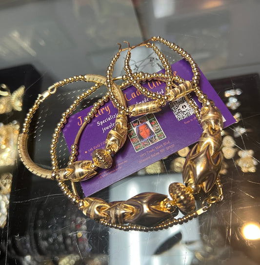 All Gold Interlock Set