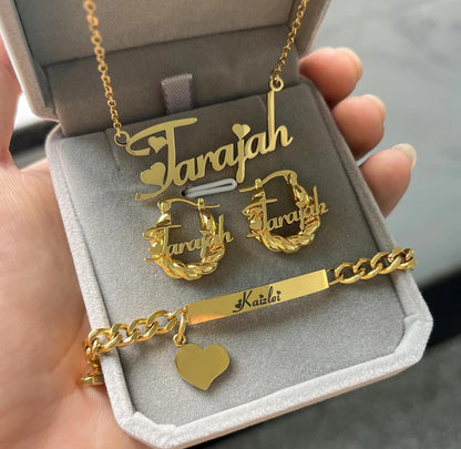 Stainless Steel Nameplate Set