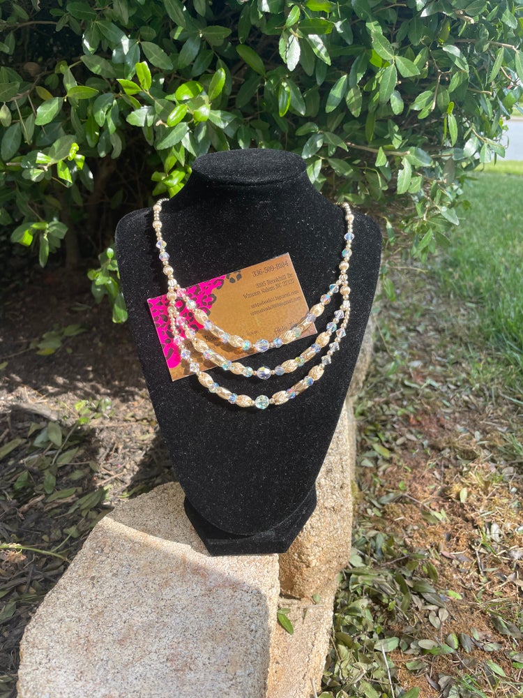Three Beaded Necklaces in One