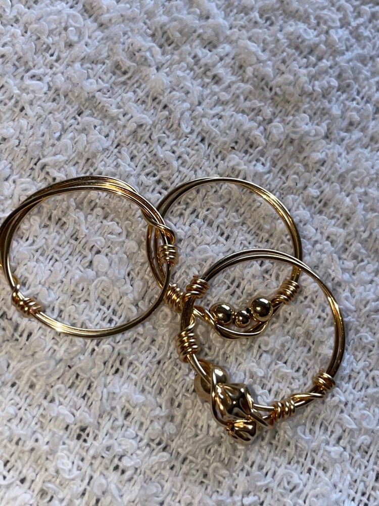 All Gold Ring Set