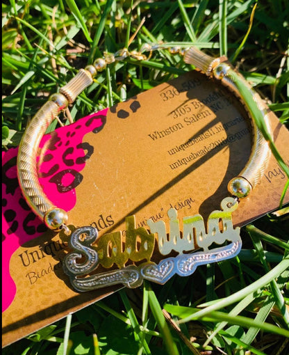 Nameplate Bangle