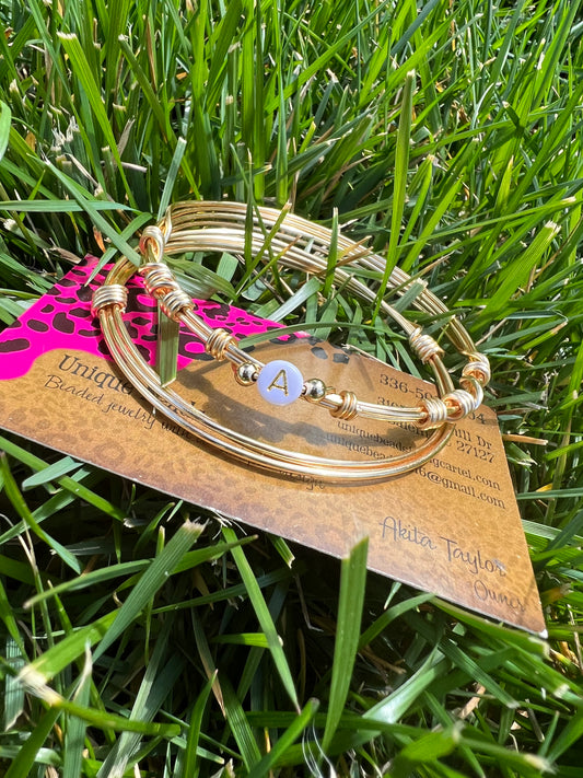 Initial Wire Bangle